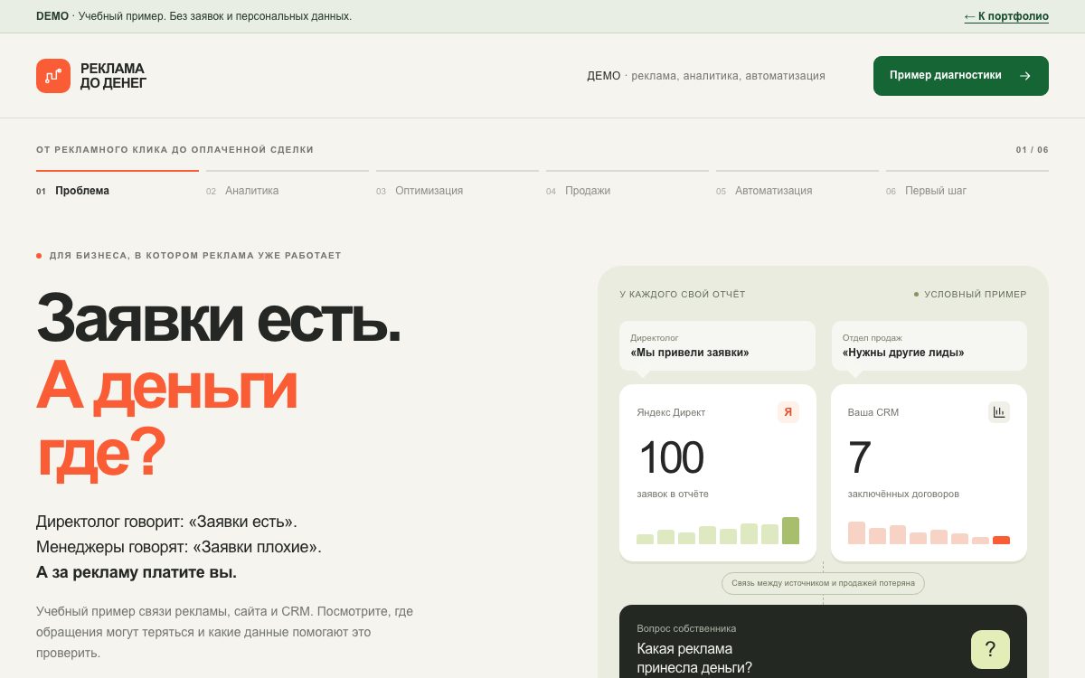 Превью сайта: От рекламного лонгрида к сайту услуг